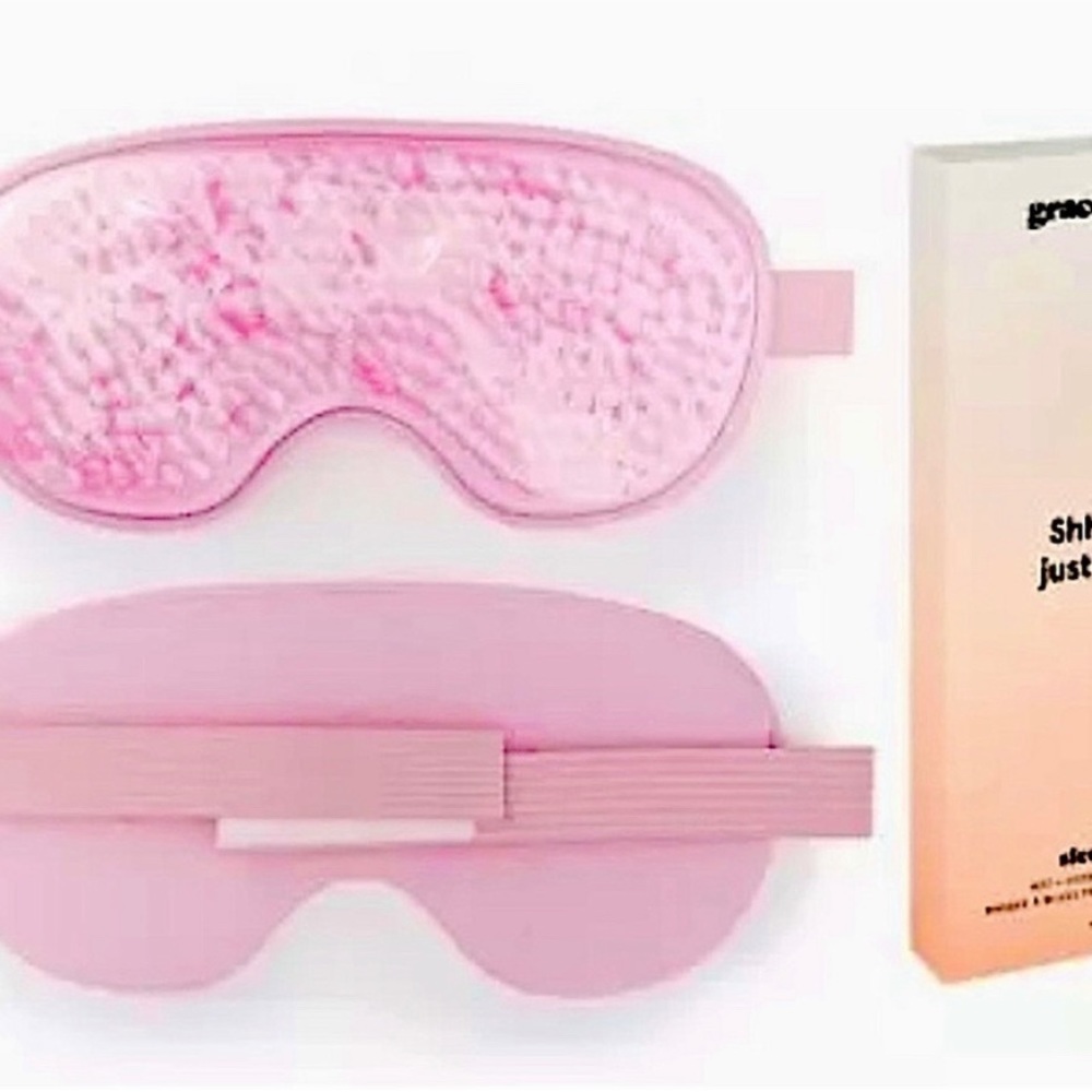 Grace & Stella Hot + Cool Gel Bead Sleep Mask “Shhh let’s sleep…”